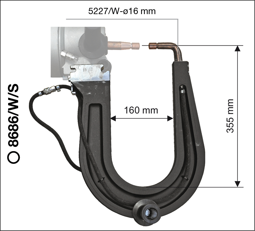 8686-WS arms (included)